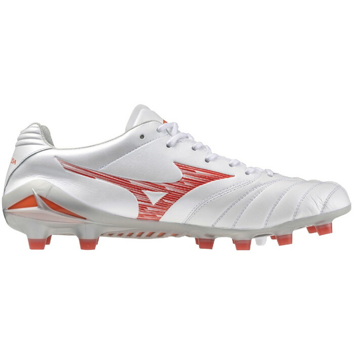 【サイズ交換無料】ミズノ モナルシーダ NEO 3 ELITE mizuno サッカースパイク 大人 メンズ ユニセックス スーパーホワイトパール&times;レッド (P1GA242060)｜フジスポ店