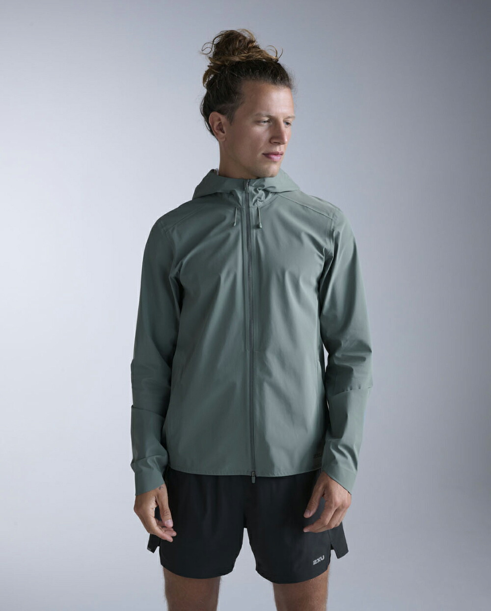 2XU ツータイムズユー メンズ イグニッション 遮蔽物 お水校正刷り 上衣 雨合羽 防風 照りかえし材 MR7545A OLL/BRF色合い オリーブ