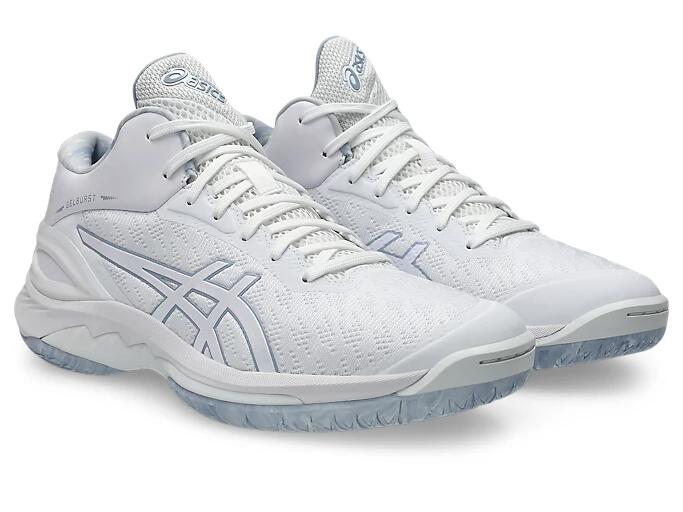 楽天市場】アシックス ゲルバースト 28 ホワイト/グレーブルー