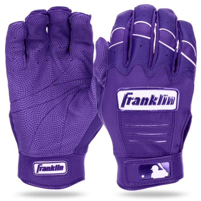 フランクリン Franklin 野球 ソフトボール バッティンググローブ 両手 CFX PRO ハイライト 20880 パープル&times;ホワイト 紫 バッテ 手袋 打撃用 メール便｜富士スポーツ店
