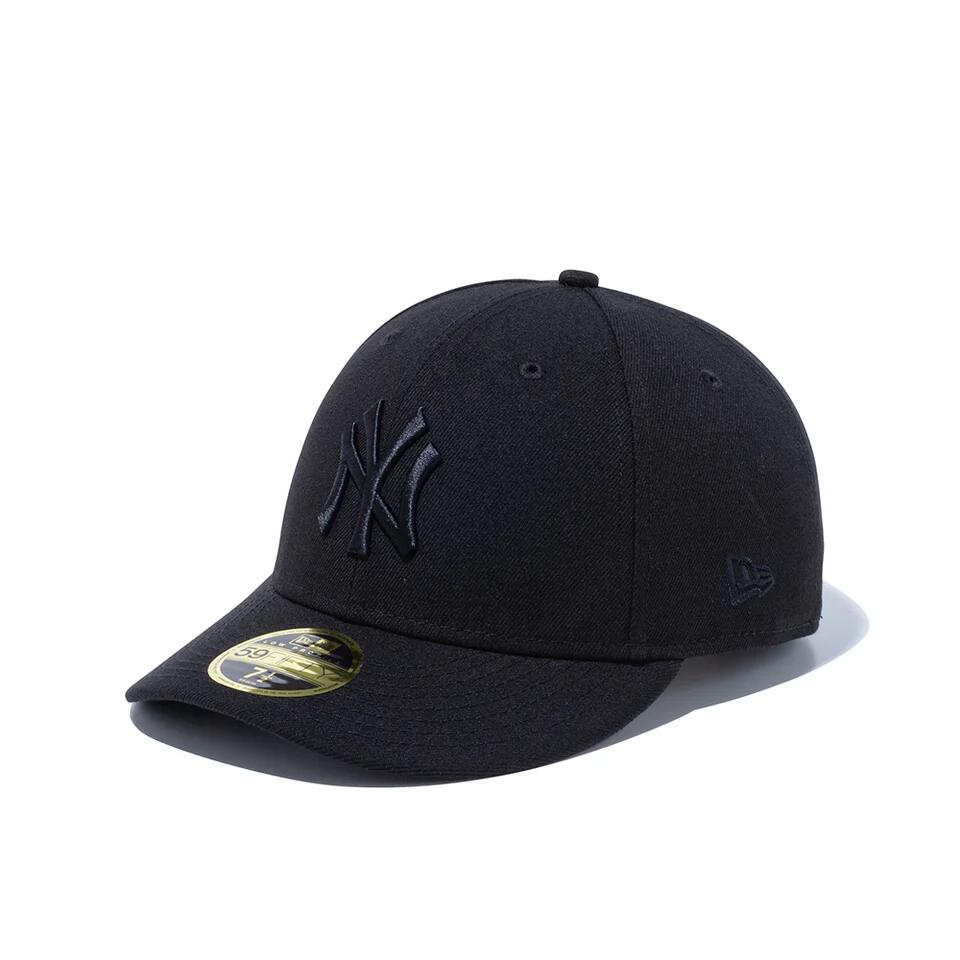 ニューエラ NEW ERA キャップ 帽子 LP 59FIFTY ニューヨーク・ヤンキース ブラック×ブラック 黒 カジュアル ファッション 14524645 プレカーブ