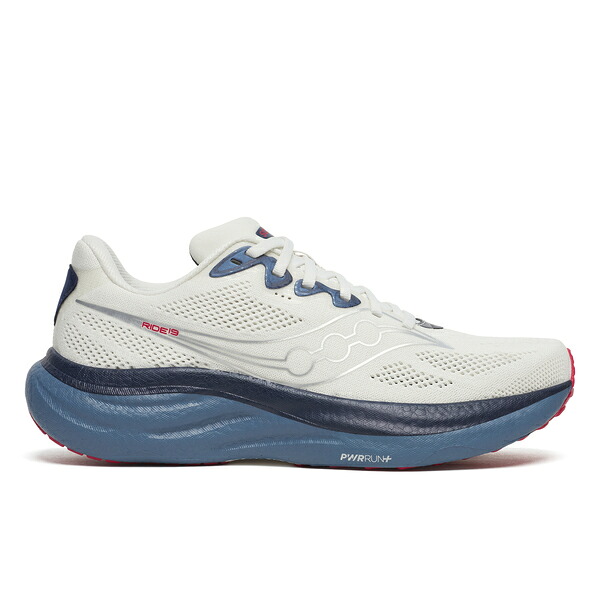 サッカニー Saucony メンズ ランニングシューズ ライド 19 RIDE 19 S21055 146カラー IVORY/STORM ジョグ ロングラン 反発性 デイリートレーナー|富士スポーツ店