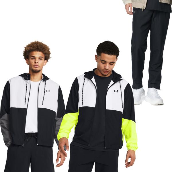 アンダーアーマー UNDER ARMOUR ウインドブレーカー 上下 UAレガシー ウインドブレーカー ジャケット パンツ 1382875 1382876 ｜富士スポーツ店