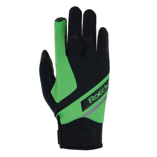 レッケル Roeckl クロスカントリースキーの板 レーシンググローブ Lidhult 30-503255 色合いBlack/Classic Green(9020)【クロスカントリースキーの板バス発着場】