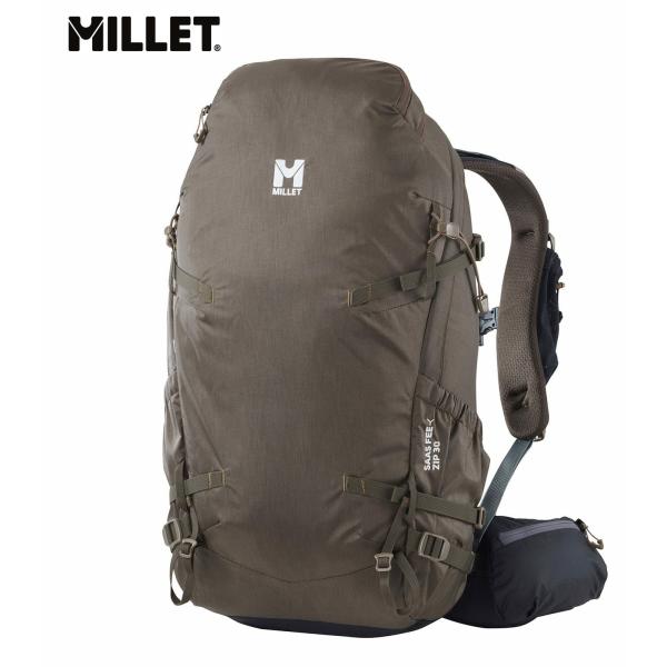 ミレー MILLET MIS0777 サースフェー NX ZIP30 カラーCOFFEE(N3146) 登山 縦走 トレッキング ハイキング バッグ ザック リュック レインカバー付【クロスカントリースキー店舗】|富士スポーツ店