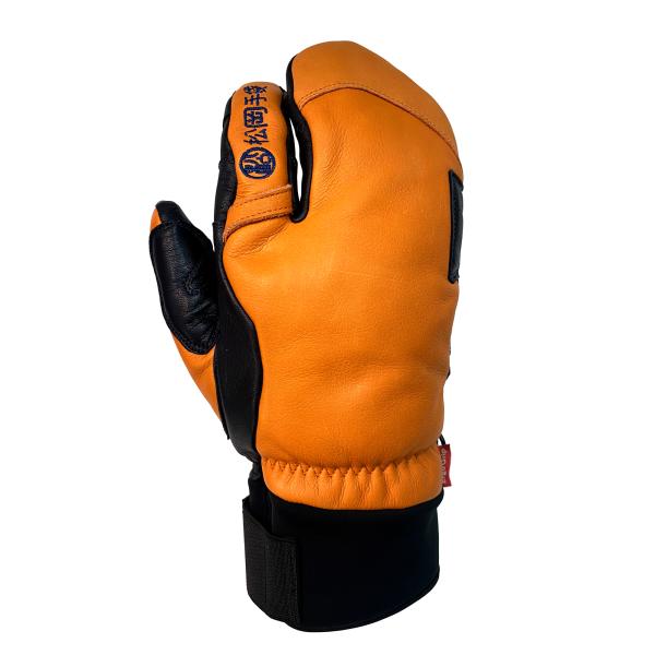 松岡手袋 ESK-2130 Extreme Ride 3本指 カラーORANGE/NAVY アルペンスキー スノーボード バックカントリー BCクロカン テレマーク グローブ【クロスカントリースキー店舗】