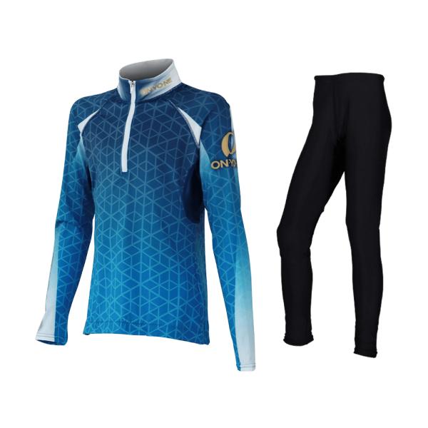 オンヨネ ONYONE ONS78620 Jr.XC RACING SUIT 色合いBLUE(713) クロスカントリースキーの板 レーシングスーツ お坊っちゃん レーシングツーピース【クロスカントリースキーの板バス発着場】