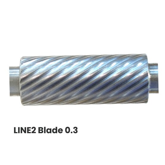 ムオビ スピーディースキーローラー クロスカントリースキー ストラクチャー スパイラルブレード 0.3mm LINE2【メーカーお取り寄せ商品】 【クロスカントリースキー店舗】