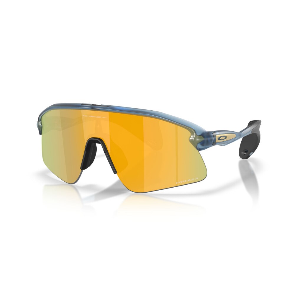 OAKLEY 【STUNT DEVIL】 Matte Transparent Abyss Blue×Prizm 24K Gold Mirror 【OO9517 951705】