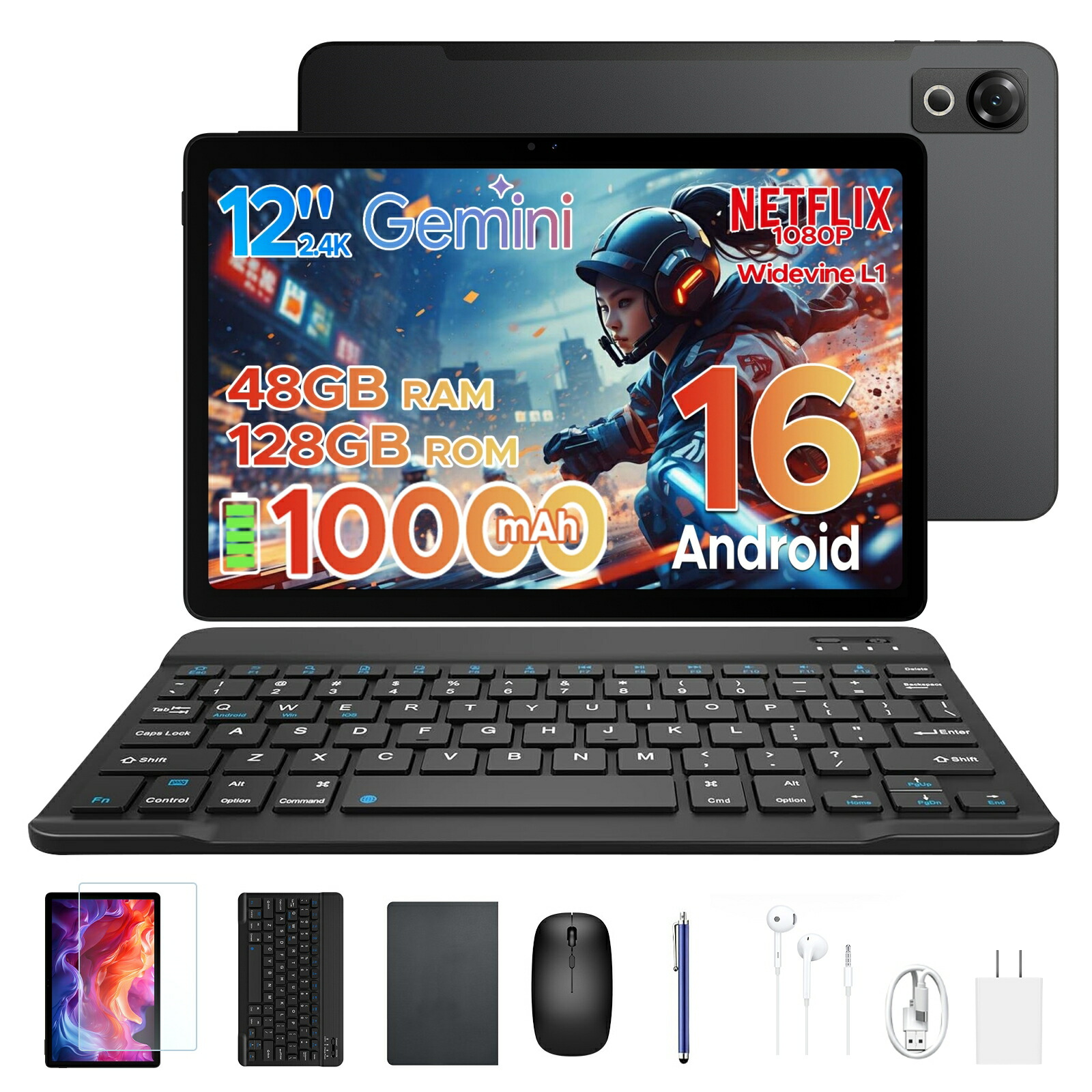 【SS押さえる 50%オフで20,950円】POCKAM P12 Android16 経口避妊薬 12in 2.4K 120サイクル Gemini 人工知能学相応う 8中核グループ中央処理装置 48GB ランダムアクセス記憶装置+128GB ロム 2結核症押しひろげる 10000mAh Widevine L1 Netflix相応う 顔公証 鍵盤 入れもの 写真フィルム付き添い人