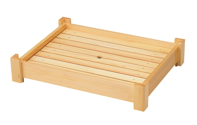 多目的盛込器 山翠 盛込 (目皿付き) 盛込器 盛込台 鮨盛台 (ディスプレイ台 キッチン お寿司置き 飾り台 和食店 和菓子屋 卓上 寿司台 刺身台 創作料理 盛付け台 ランチセット ホームパーティー インテリア 飾り台 盛皿 すしげた 鮨道具 にぎりすし 刺身 盛り付け台 盛込｜ふじたクッキング