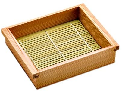 楽天市場】杉・板そば 竹すだれ付 長角 盛ざる そばせいろ 底面付 竹