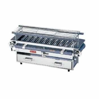 送料無料 シルバーアロー 18-0 強力焼鳥器 小型 都市ガス用（12A/13A）ガス式 焼き鳥コンロ 人気 強力 焼鳥機 焼き鳥器 おすすめ 焼鳥機 焼き鳥焼き器 串焼き 焼き鳥屋 アウトドア 町内会 イベント 行事 お祭り 納涼会 業務用 強力 焼鳥器 焼鳥機 焼物機 焼鳥 串焼器 強力