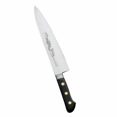 Misono 牛刀 両刃 113M 手研本刃付 24cm〈AMS-12〉人気 ミソノ 牛刀 みその おすすめ 牛刀 ミソノ ナイフ 龍彫刻入り シェフナイフ ミソノ龍彫刻入り牛刀 キッチンナイフ ミソノ スウェーデン鋼 手研ぎ 本刃付け牛刀 プロ用 業務用 240ｍｍ 手研ぎ 牛刀 本刃付 ミソノ牛刀