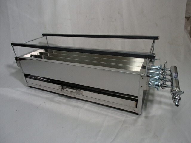 楽天市場】業務用焼き鳥器 焼台ガス式4本パイプ焼鳥器TG-460 焼き鳥