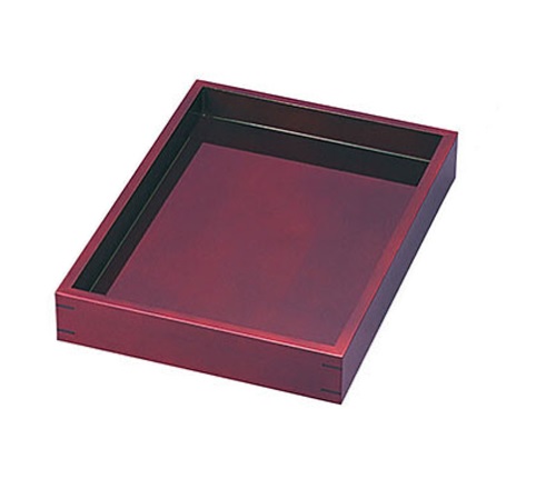 溜塗菓子番重 小 y-44122 19-442-12 木製 ネタ箱 両面 陳列用木製バット 天ぷらバット 惣菜バット お惣菜バット ダンゴバット だんごバット 饅頭バット まんじゅうバット 陳列バット 惣菜盆 和菓子バット 製菓用品 和菓子用トレー バット お菓子バット 本体のみ