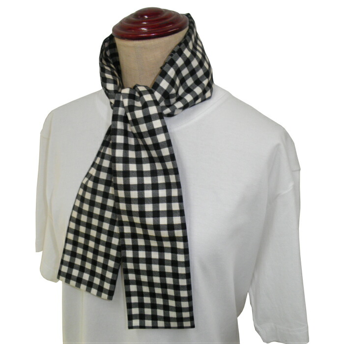 楽天市場 ネッククーラー 保冷剤 付 黒 ギンガムチェック柄 熱中症 熱中症対策 ひんやりスカーフ クールタオル ひんやりタオル 保冷剤付 チェック柄 ハンドメイド 手作り クラフトマーケット