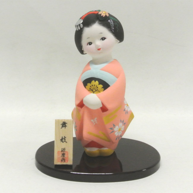 楽天市場】【博多人形】【童物】『舞妓 源慶作』（黄色） : 藤田