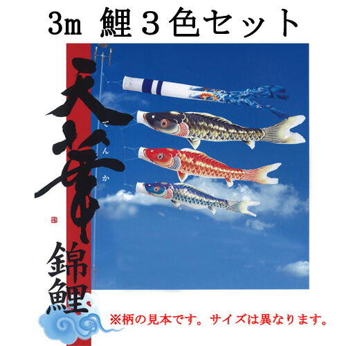 五月物 鯉のぼり 鯉のみのセット 天華錦鯉のぼり 藤田人形店 送料無料 鯉のみのセット 庭用 男の子 人形 節句 端午の節句 お盆 ポール無し スタンド無し