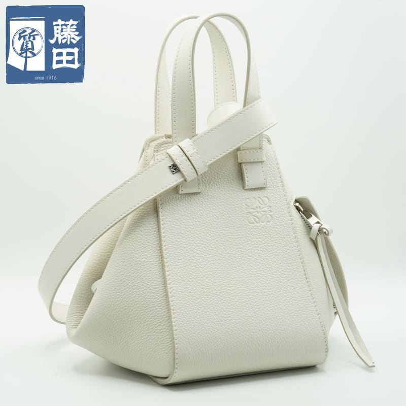 【差し上げ物性質】ロエベ LOEWE A538H13X03 ハンモック 御徒面子 パウダーコンパクト 肩先 ハンドバック 2Way ホンブルグ帽白いこと レディース 一六銀行 【中古】