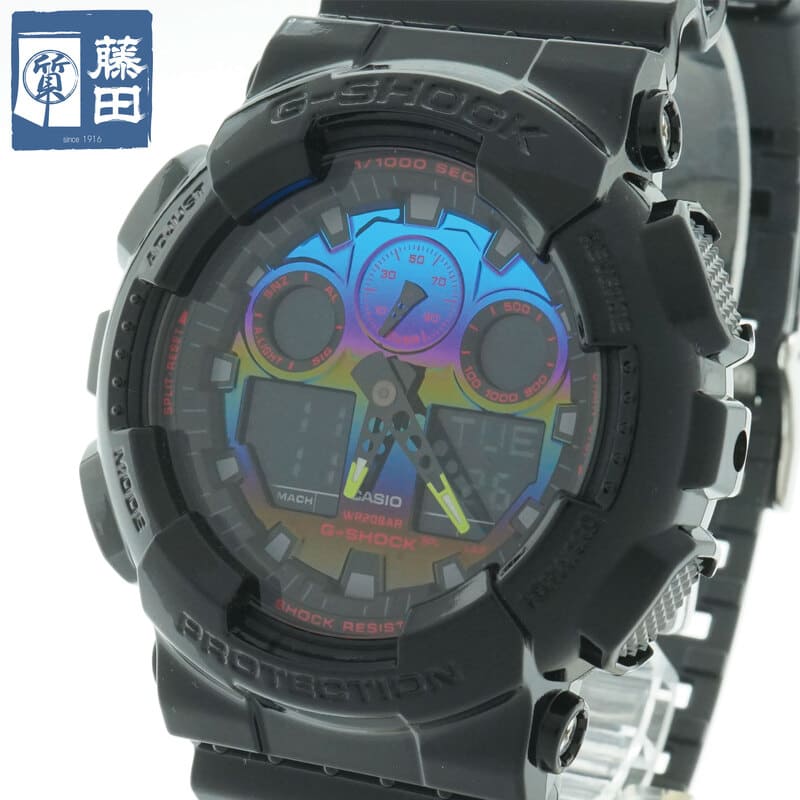 CASIO カシオ G-SHOCK GA-100RGB-1AJF 男女兼用  一六銀行 【中古】