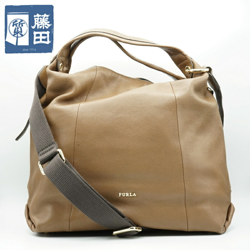 フルラ FURLA エリザベス ホーボー トート バッグ ショルダー 2WAY 牛革 レザー 状態良好 質屋 【中古】