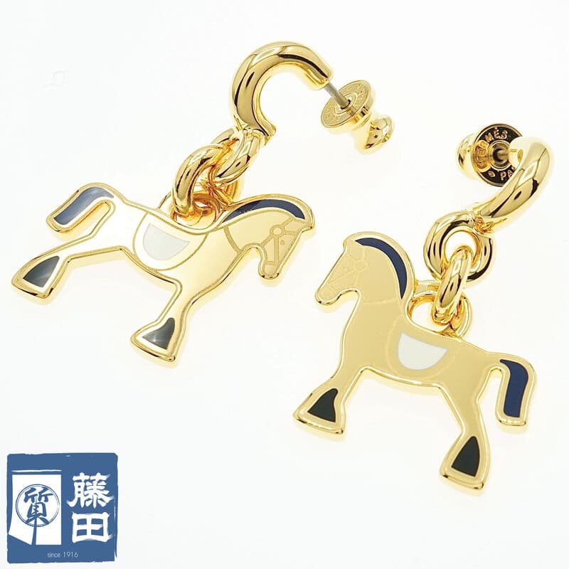 ぱぴこ　新品　エルメス　ブローチ シュヴァル・グランド・パラード　馬 エルメス ブローチ シュヴァル・グランド・パラード ミント/ピンク