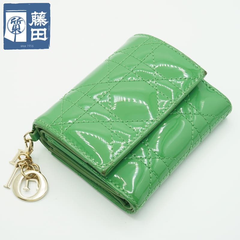 Dior レディディオール カナージュ ロータスウォレット 折り財布 DIOR | 【日本限定】Lady Dior Lotus ウォレット カナージュ