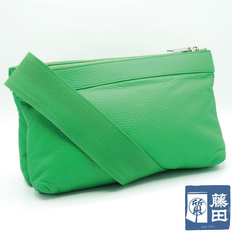 ボッテガ ヴェネタ Bottega Veneta 666548 クラシック ピロー クロスボディ ショルダー バッグ パラキート グリーン レディース 質屋 【中古】｜質屋藤田商店店