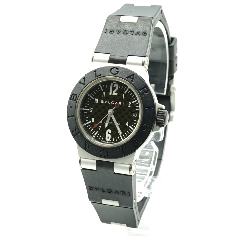 ブルガリ BVLGARI アルミニウム AL29TA ラバー レディース 腕時計