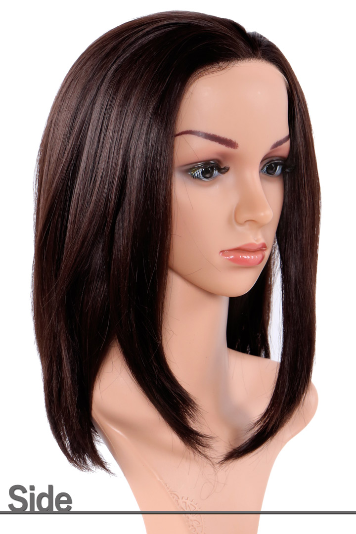 楽天市場 オールバック ウィッグ ロング フルウィッグ 男装 生え際 自然 フロントレース フルウイッグ ハロウイン ウイッグ 黒髪 富士達 ふじたつ オールバック ブラウン M2 富士達楽天市場店