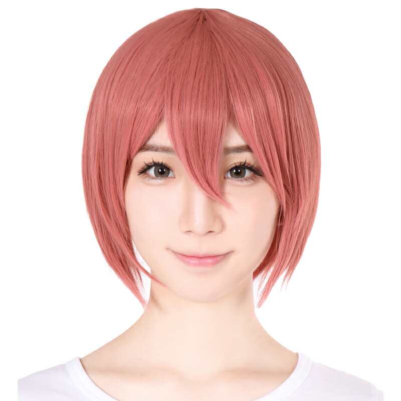 楽天市場 ウィッグ ショート ボブ フルウィッグ コスプレ ウイッグ ショート フルウイッグ アッシュ ピンク 赤髪 耐熱 かつら 男装 富士達 ふじたつ ショート ウスクレナイ 富士達楽天市場店