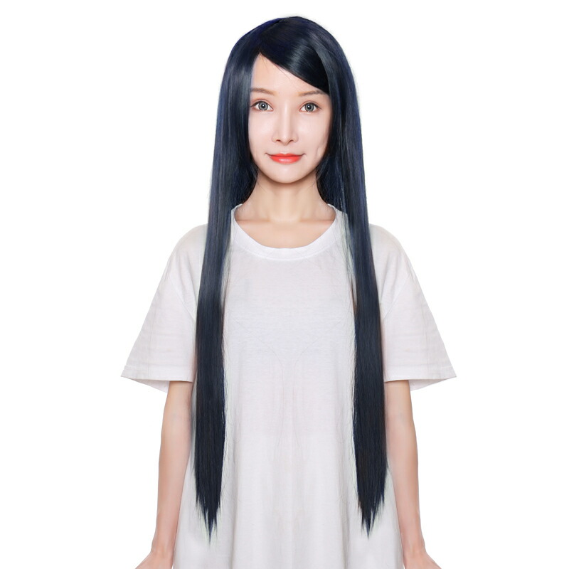 楽天市場 ウィッグ ロング ミディアム フルウィッグ コスプレ ウイッグ セミロング フルウイッグ ブルー 青髪 耐熱 かつら 男装 富士達 ふじたつ ロング アイアンブルー 富士達楽天市場店