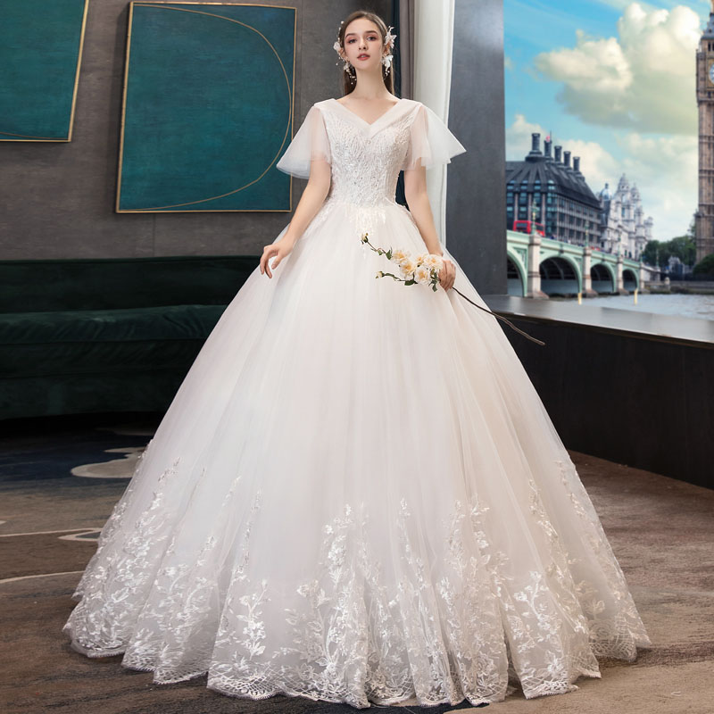 華燭の典御召しもの半袖weddingdressウエディングドレスプリンセスライン華燭の典花嫁御寮ブライダルロングドレスvのど首交歓会二次会挙式虚蝉購入注文/編み上げ