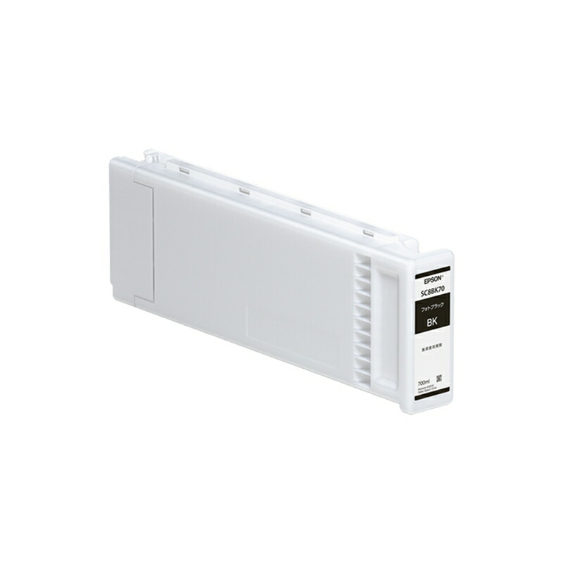 エプソン(EPSON) 完全無欠インキ薬莢 SC8BK70 写真絵黒いこと 700ml