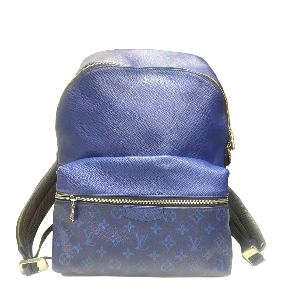 【中古】LOUIS VUITTON ルイヴィトン TJ4210 タイガラマ 大きな進歩・うしろ側容器に並べる モノグラム 星食 青碧 青 背嚢