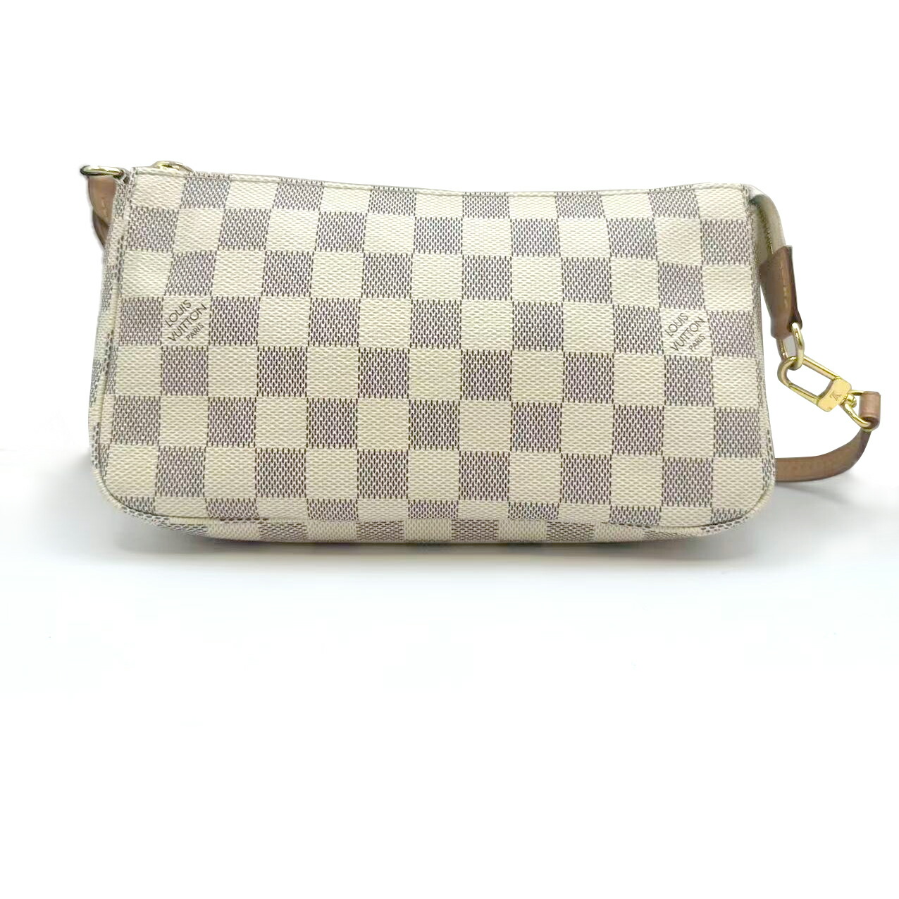 【中古】ルイヴィトン LOUIS VUITTON 佩び物車寄せ ポシェット・アクセソワール ダミエ・アズールホワイト系 ミニ御徒面子 小入れもの 車寄せ レディース MB2250