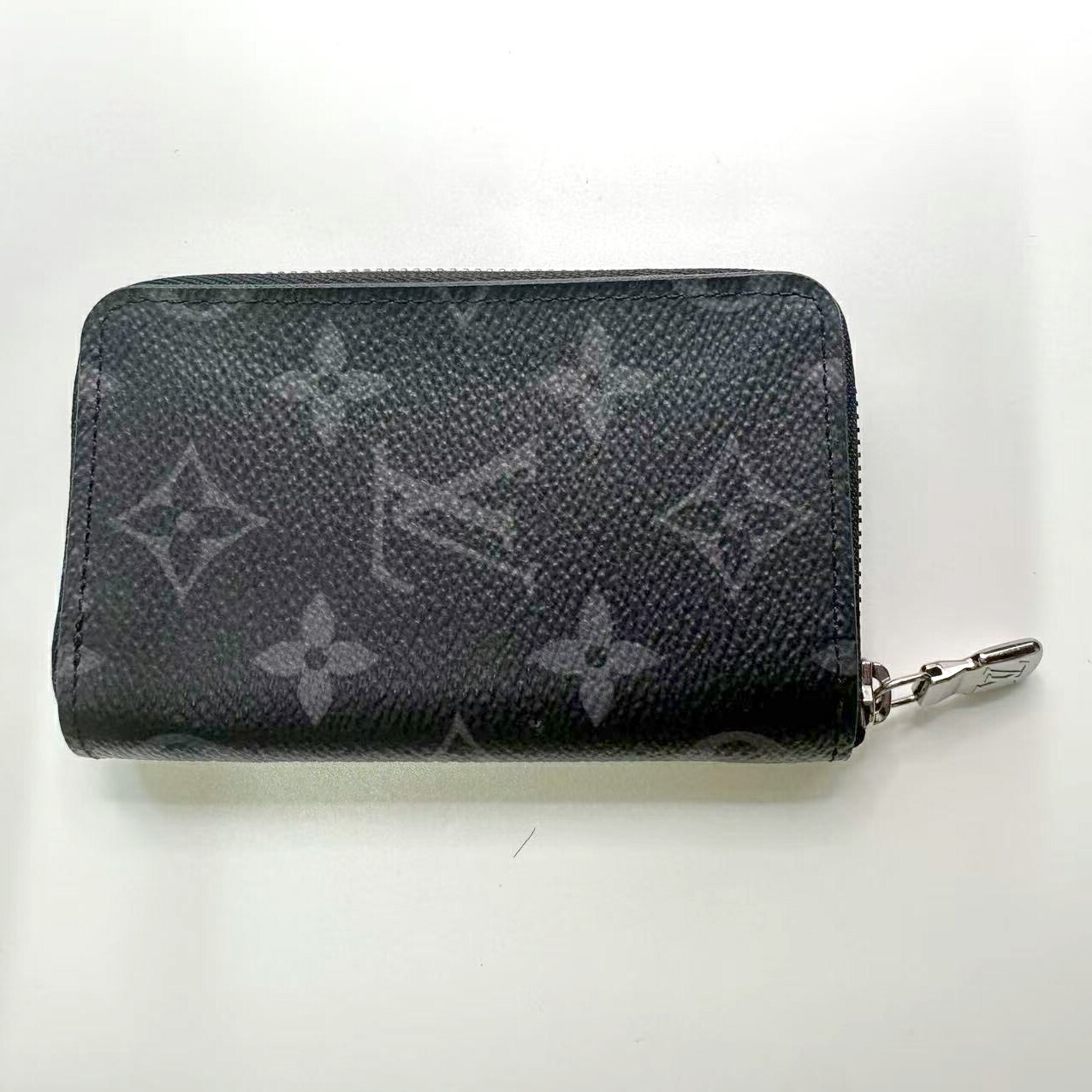 【中古】 LOUIS VUITTON  ルイヴィトン コインケース モノグラム・エクリプス ジッピー・コイン 金入れ 釣り銭入れ ミニウォレット 黒いこと 薄墨色 メンズ
