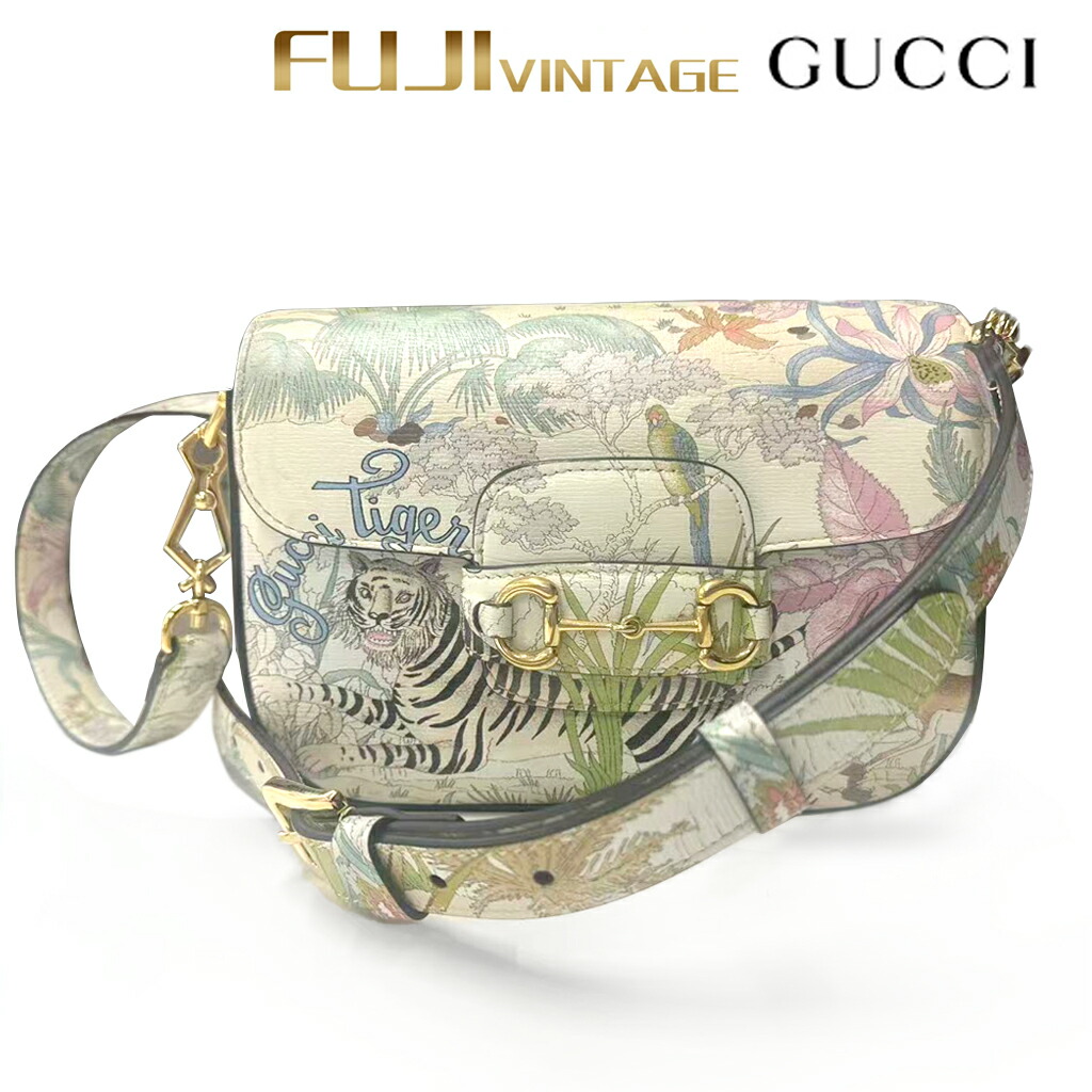 【中古】GUCCI グッチ ホースビット1955 GUCCIタイガーミニバッグ シェリーライン ショルダーバッグ 斜め掛け レディース｜FUJIVINTAGE