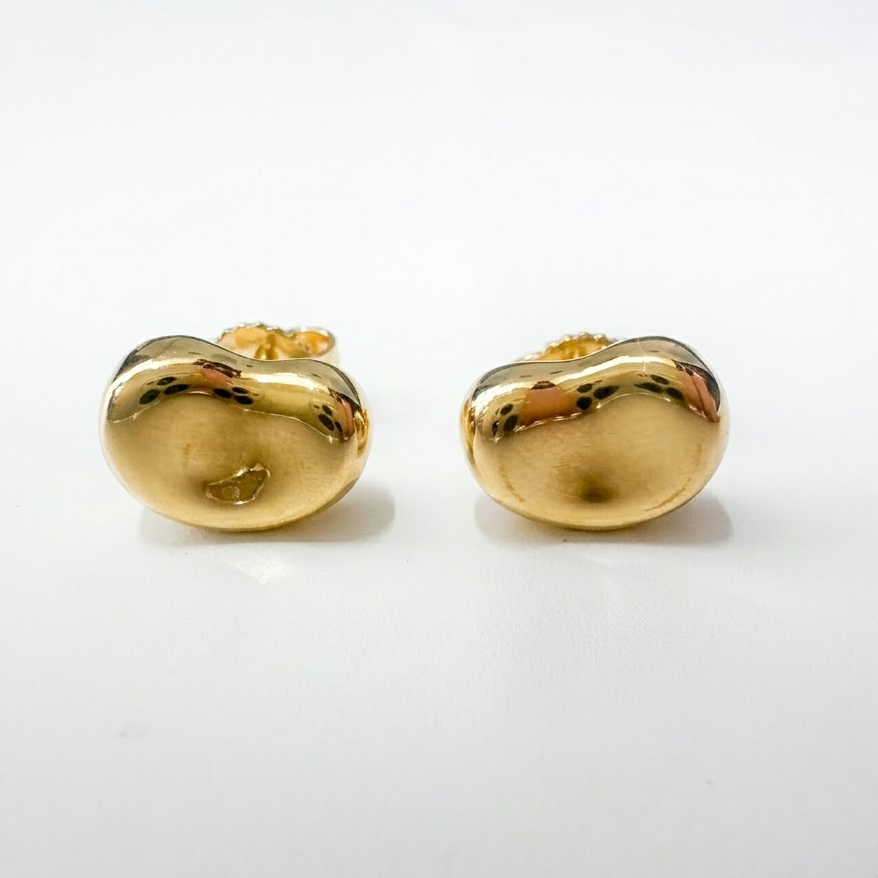 【中古】ティファニー TIFFANY&Co. ピアス エルサ・ペレッティ ビーン K18YG 750 イエローゴールド 豆モチーフ ブランドジュエリー 仕上げ済み|FUJIVINTAGE