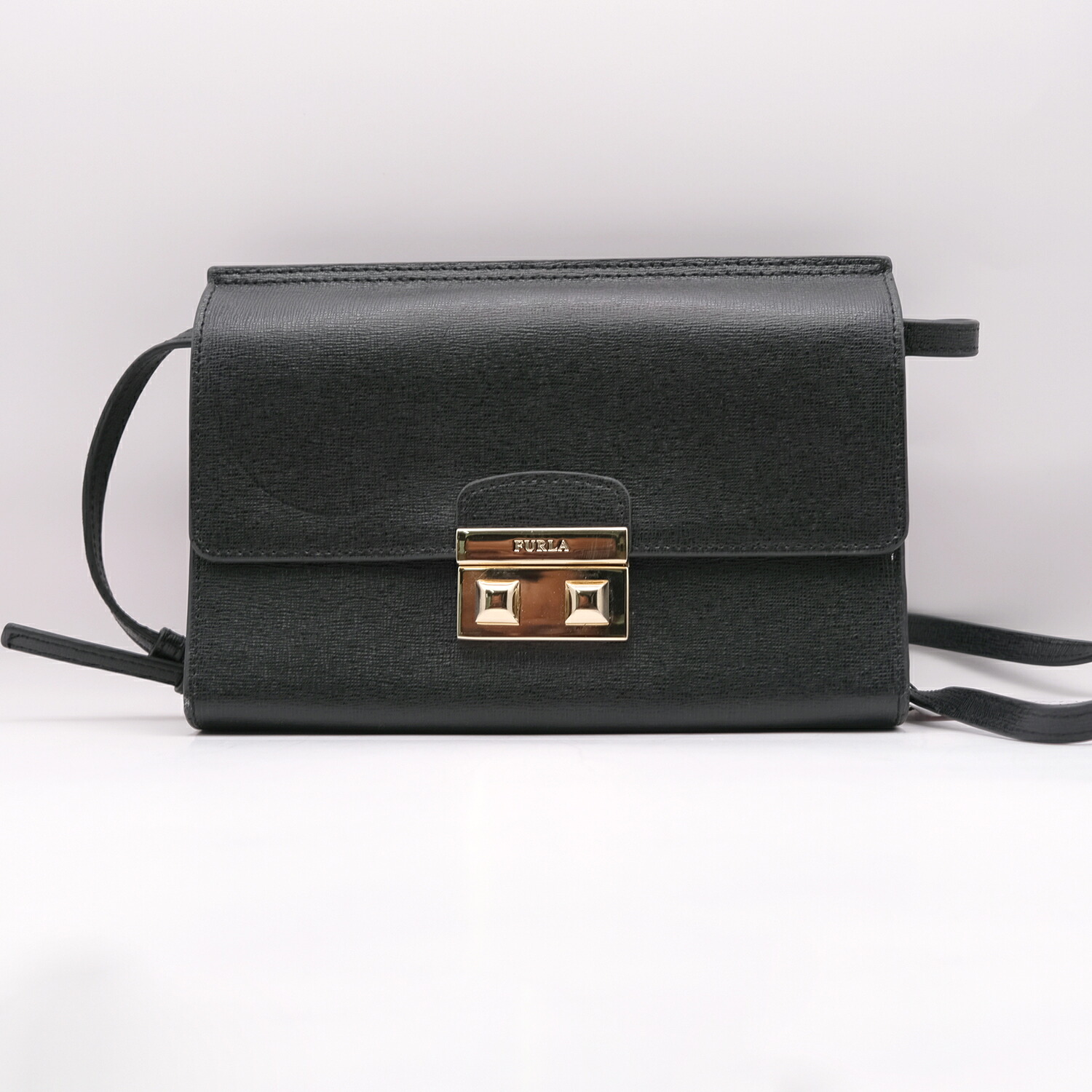 【中古】フルラFurla 2way クラッチペダル御徒面子 ミニショルダーバッグ 曲がった掛け レディース