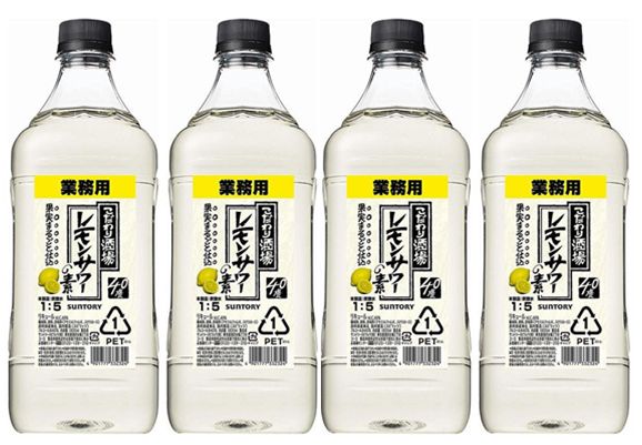 宅飲みセットならこれ 強炭酸水ペットボトル500ml 12本 サントリーこだわり酒場のレモンサワーの素コンク 1 800ml 4本セット Umu Ac Ug