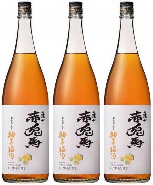 【柚子梅酒】 赤兎馬　柚子梅酒（せきとば ゆずうめしゅ）　14度　1800ml×3本セット！ 【梅酒】【梅リキュール】 ※中国・四国・九州地方・送料加算となります。 ※おまとめ買いならバラがおすすめです。