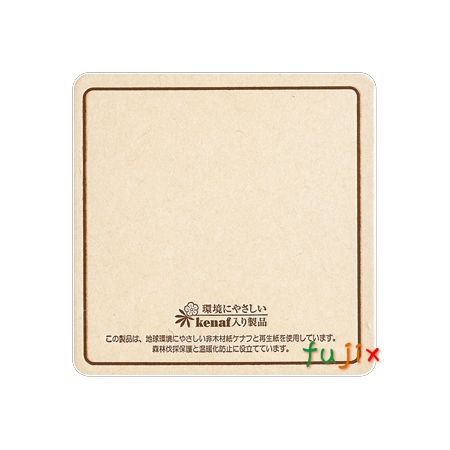 フジ 紙コースター　ＢＥＥＲケナフ印刷茶角（角型）厚み1mm 2000枚（100枚×20束）／ケース 7,780円