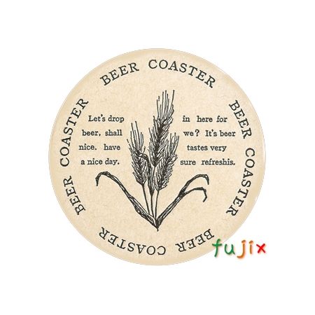 【尖んがり5倍 要エントリー】フジ 紙コースター ＢＥＥＲ茶丸（丸型）奥ふかさ1粍 2000枚（100枚×20束）／容れもの