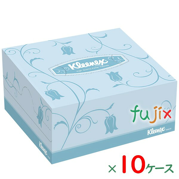 【尖んがり5倍 要エントリー】クレシア クリネックスティシューハーフ50W パルプ 50組×96箱／容れもの×10容れもの分 43061