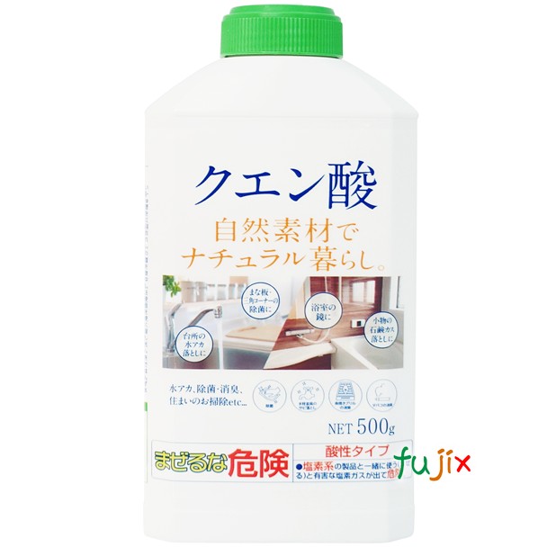 自然的生活様式 クエン酸 本体  500g 24個／入れもの カネヨ石ケン 390025-A