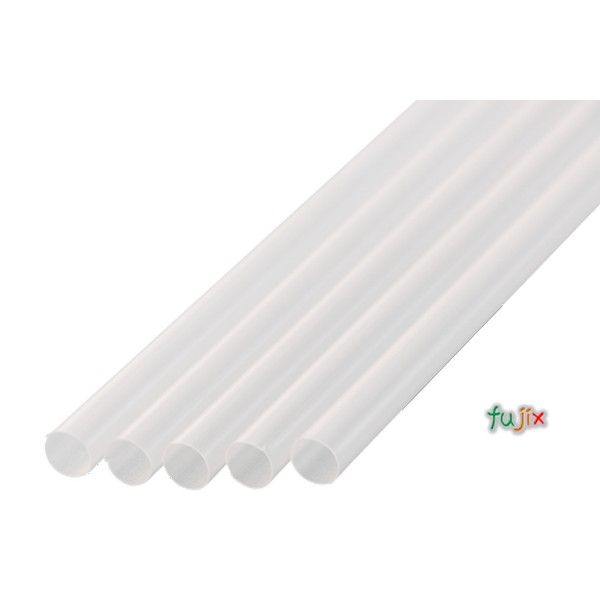【新規受付不可】ジュース用 ストレートストロー 6mm×21cm 包装なし 透明 10000本（500本×20小箱）／ケース わらおstraw 506