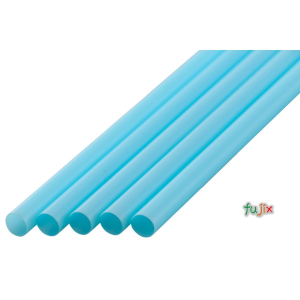 【新規受付不可】ジュース用 ストレートストロー 6mm×21cm 包装なし ブルー 10000本（500本×20小箱）／ケース わらおstraw 510