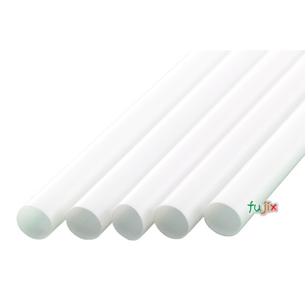 【新規受付不可】タピオカ用 ストレートストロー 10mm×21cm 包装なし 白色 4000本（200本×20小箱）／ケース わらおstraw 605